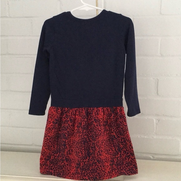 Traditional-Simple Egg Girls Navy Blue/Red School Casual Dress Size 6 - Picture 2 of 6